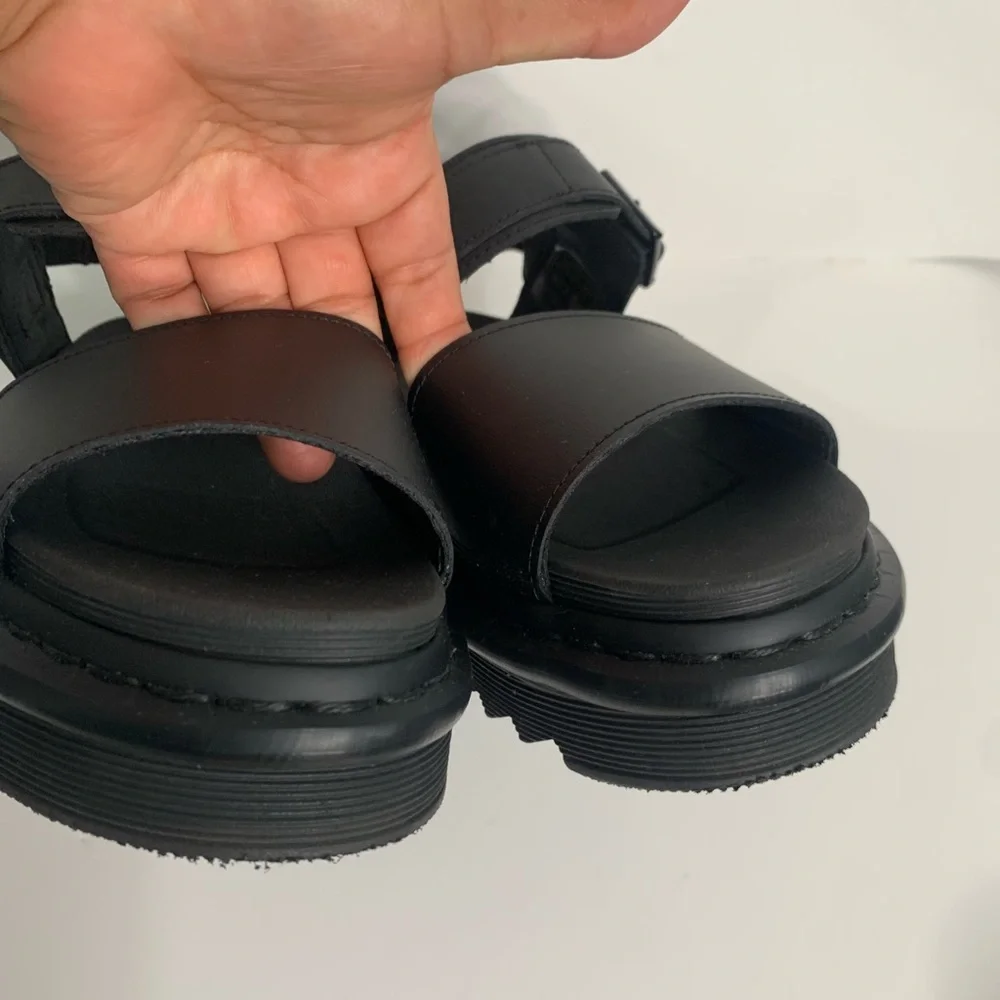 VOSS WOMEN'S LEATHER STRAP SANDALS - Picture 6 of 10